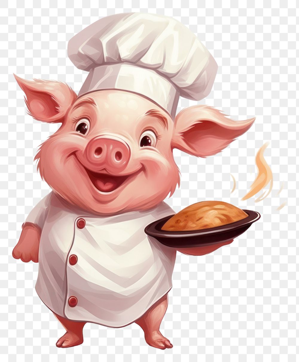 PNG Pig character pizza concept cartoon animal freshness.