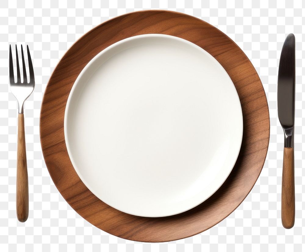 PNG Plate knife fork food.