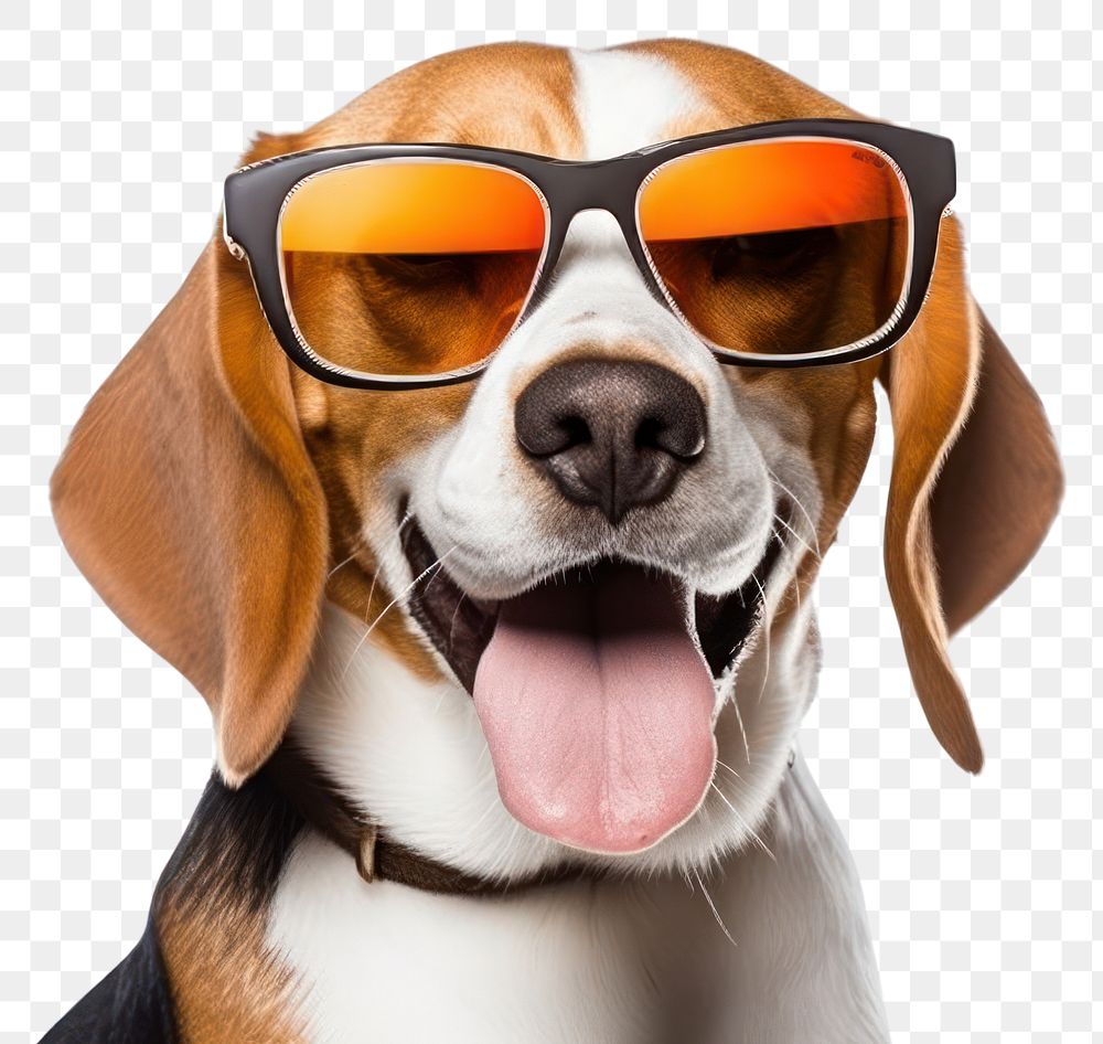 PNG Sunglasses mammal animal beagle.