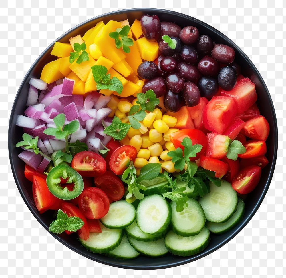 PNG Salad plate food meal