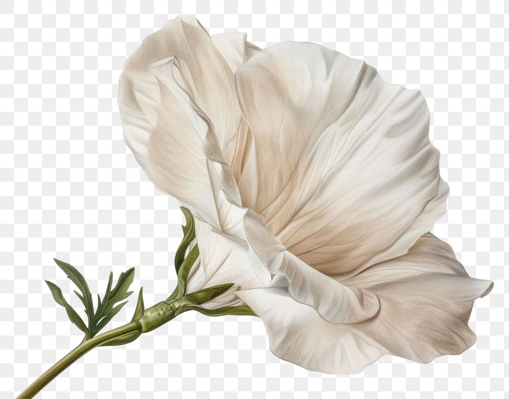 PNG White flower petal plant white.