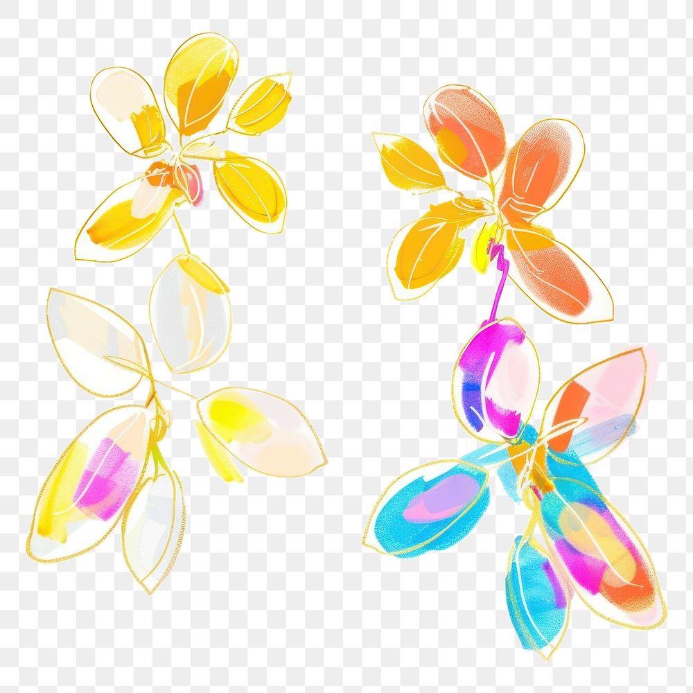 PNG Earrings jewelry flower white background.