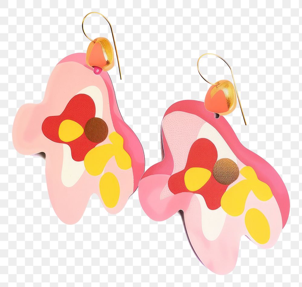 PNG Earrings white background celebration accessories.