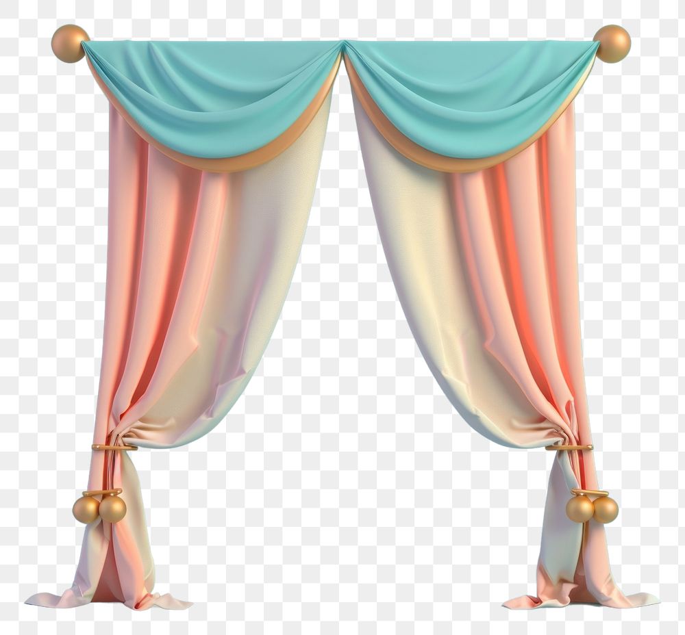 PNG 3d Curtain curtain decoration elegance