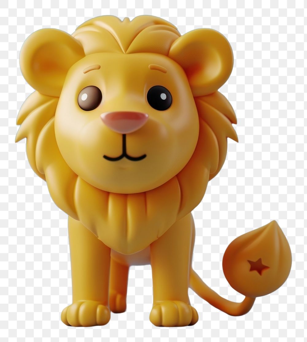 PNG 3d Leo cartoon figurine mammal.