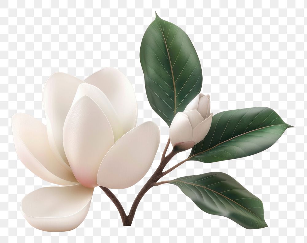 PNG 3d Magnolia magnolia flower petal