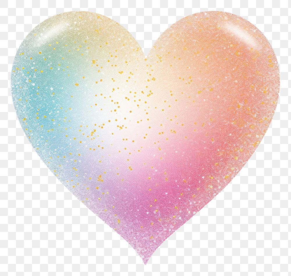 PNG Colorful heart icon shape white background celebration.