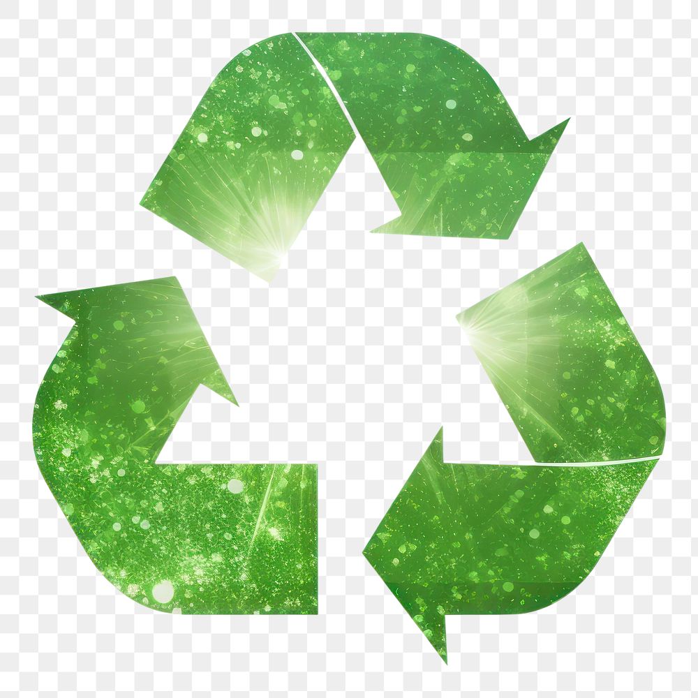 PNG Recycle icon shape green plant.