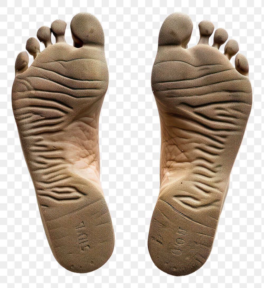 PNG Soles of feet white background footprint barefoot.