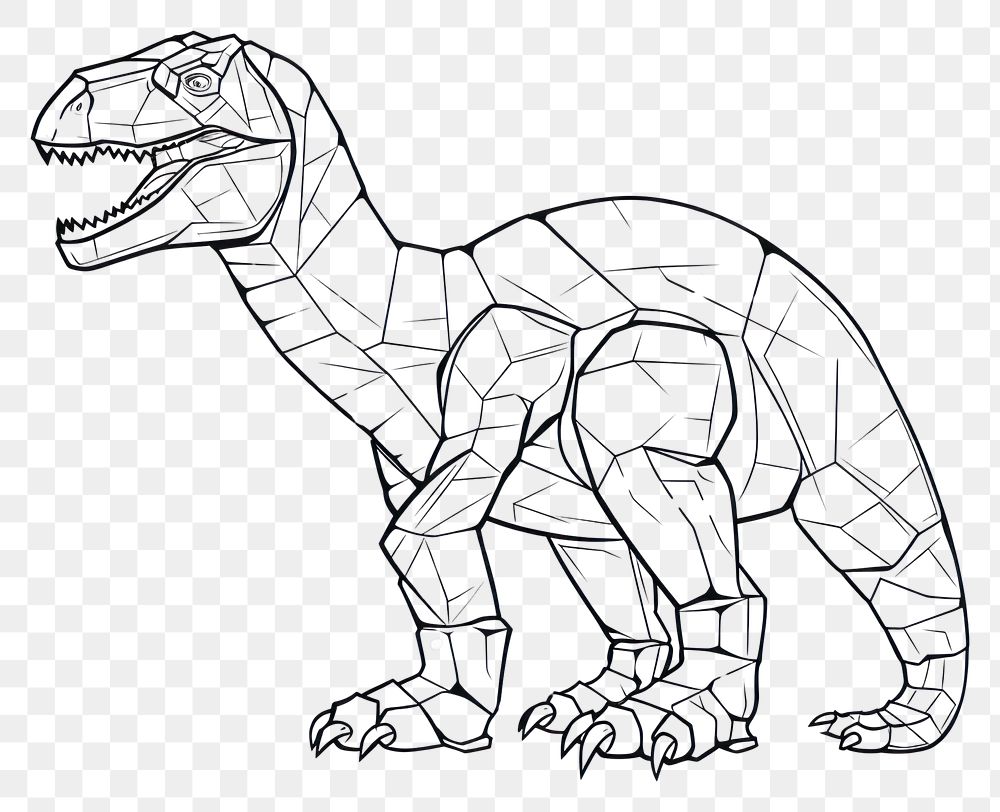 PNG Dinosaur sketch drawing animal.