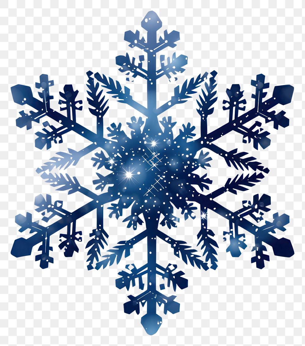 PNG Navy blue color snowflake icon shape white white background.