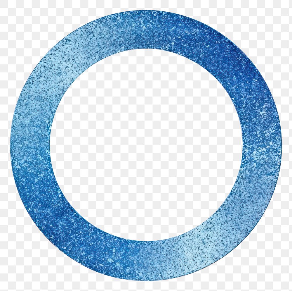 PNG Blue color ring icon shape white background rectangle.