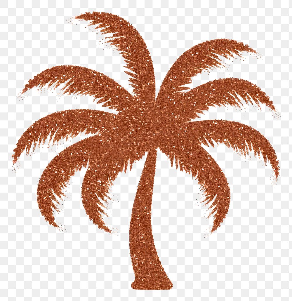 PNG Brown color palm tree icon plant white background arecaceae.