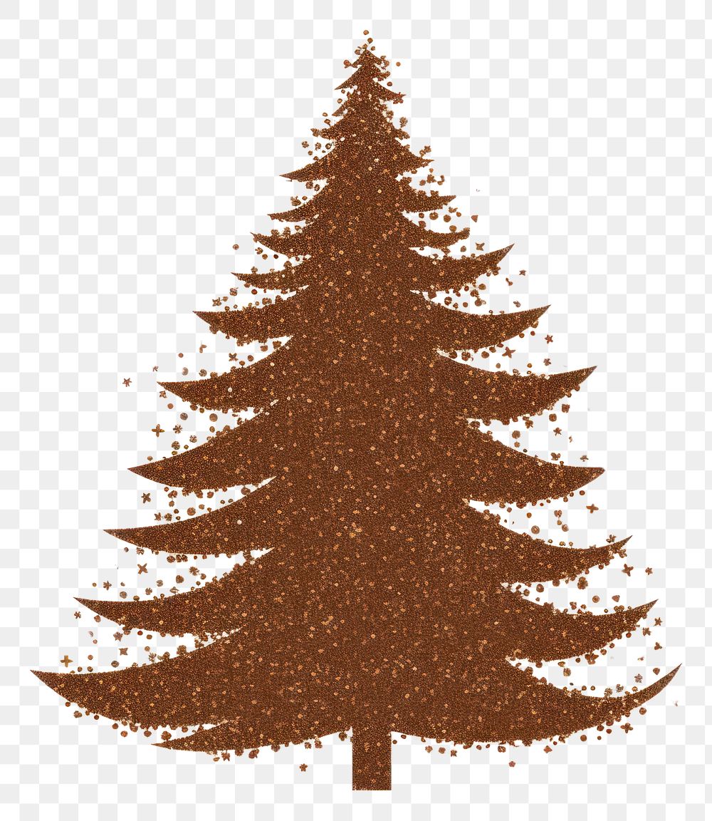 PNG Brown color pine tree icon christmas nature plant.