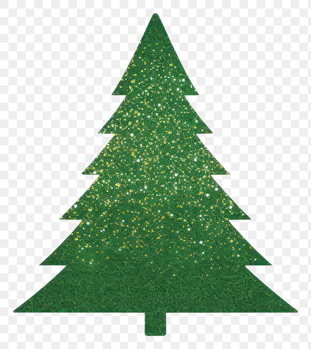 PNG Green color Christmas tree icon christmas shape plant.