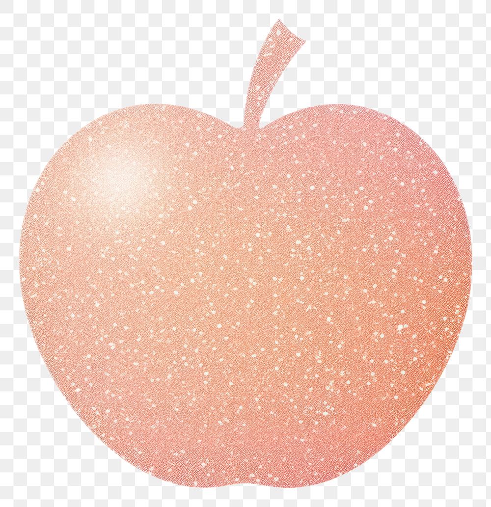 PNG Pink color peach icon apple fruit plant.