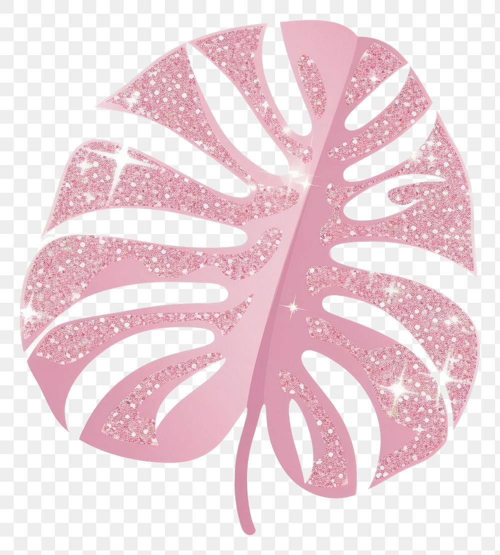 PNG Pink monstera icon petal plant leaf.