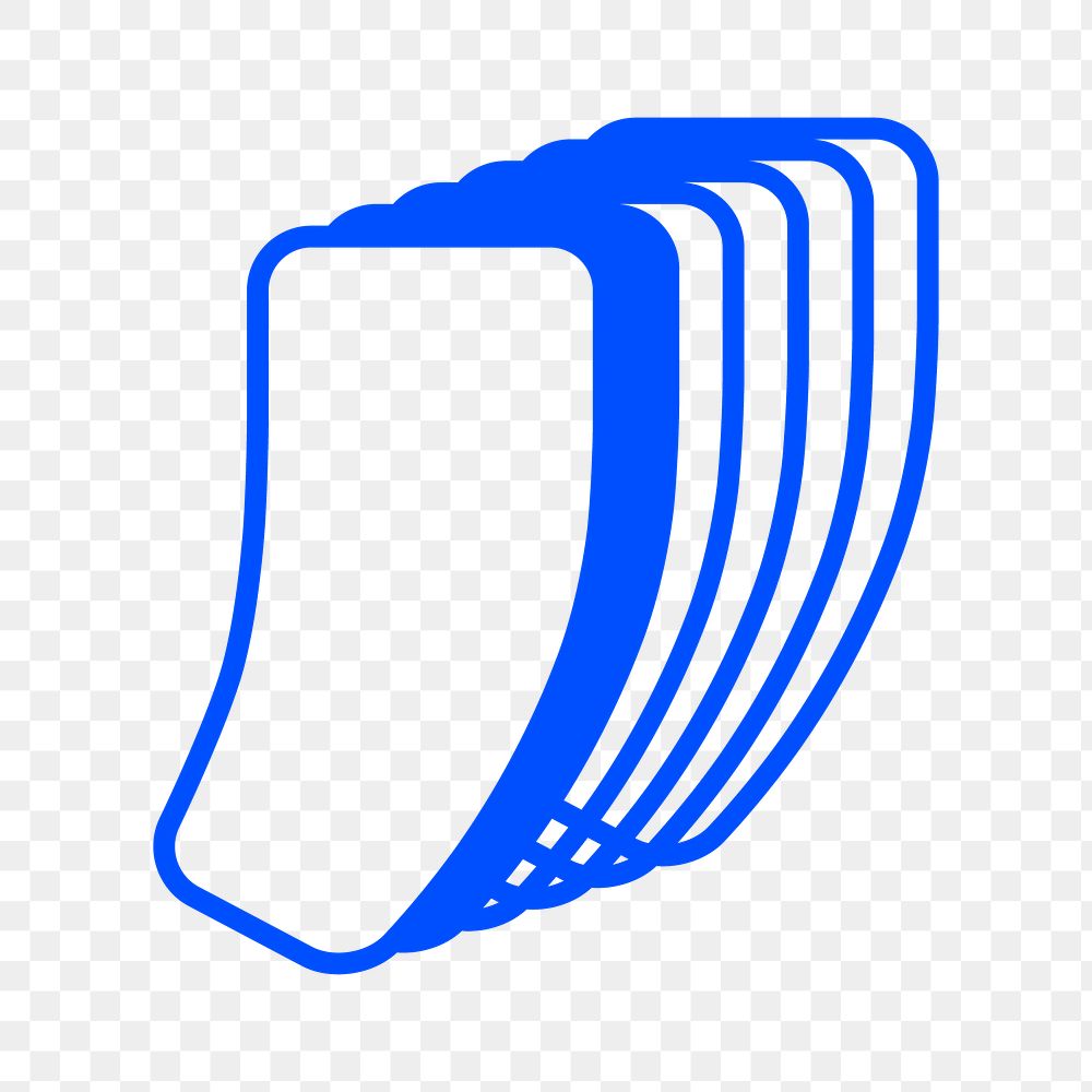 Apostrophe png blue symbol, transparent background