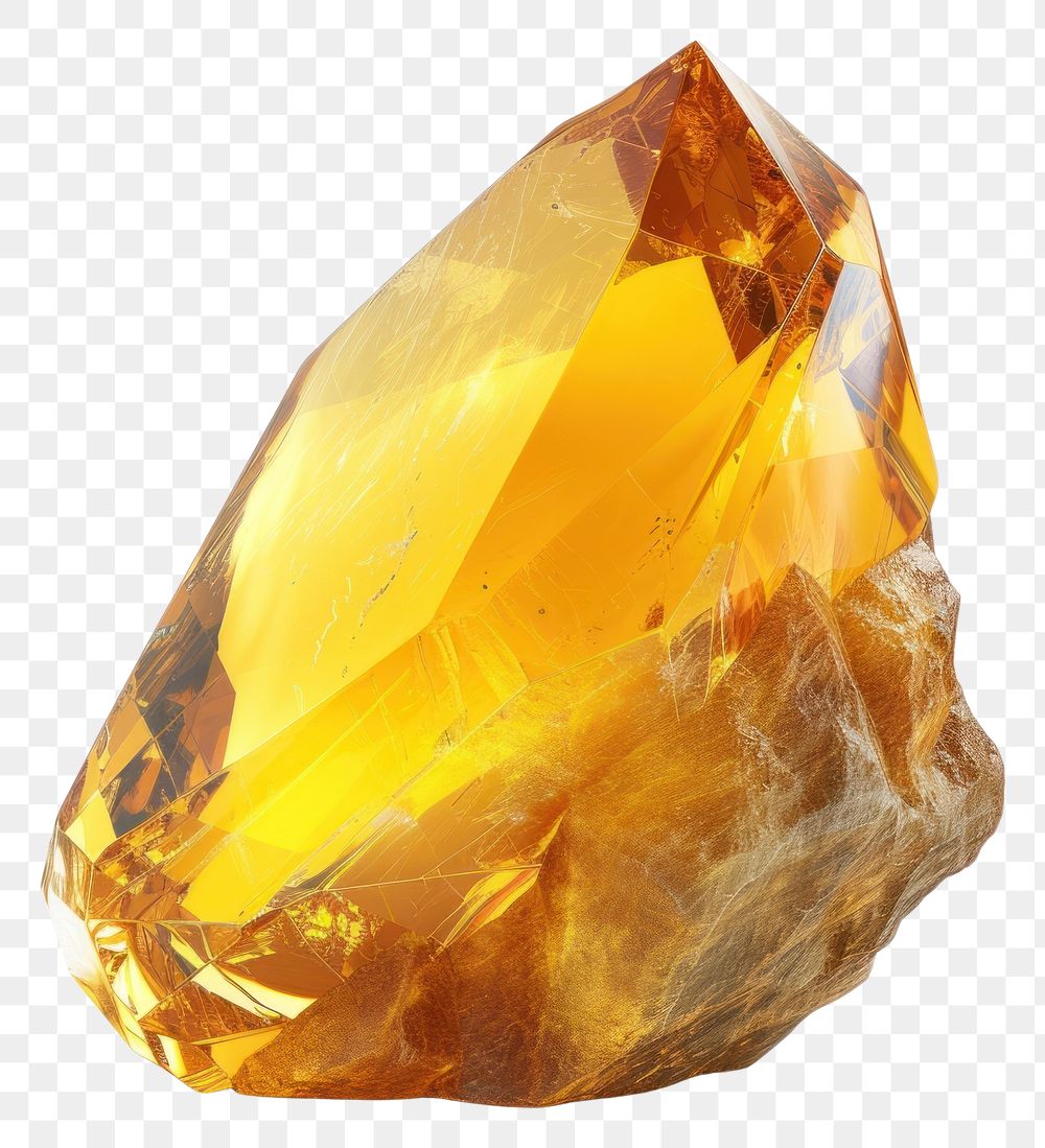 PNG Lemon gemstone crystal mineral.