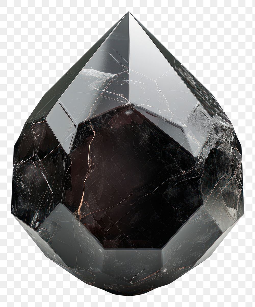 PNG Black bomb cartoon gemstone crystal mineral.