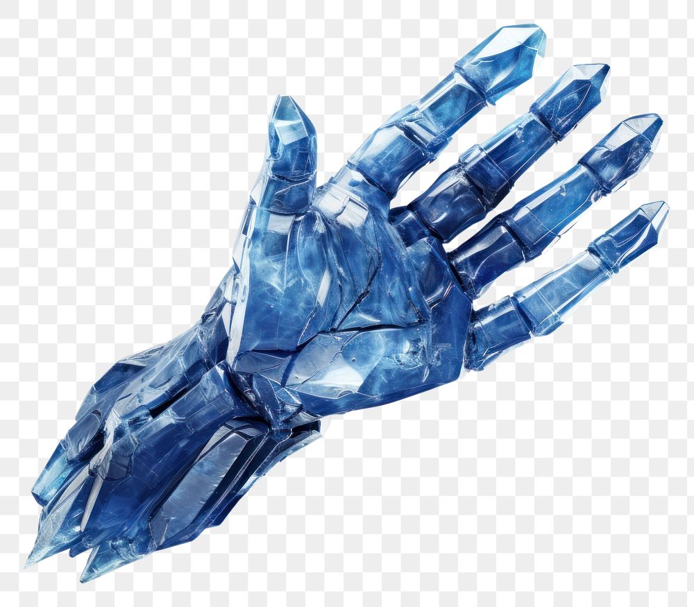 PNG Blue robot hand electronics futuristic technology.