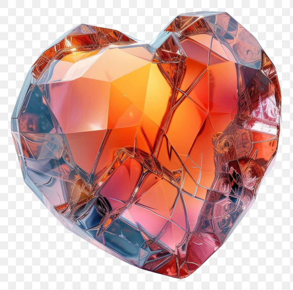 PNG Broken heart gemstone jewelry crystal.