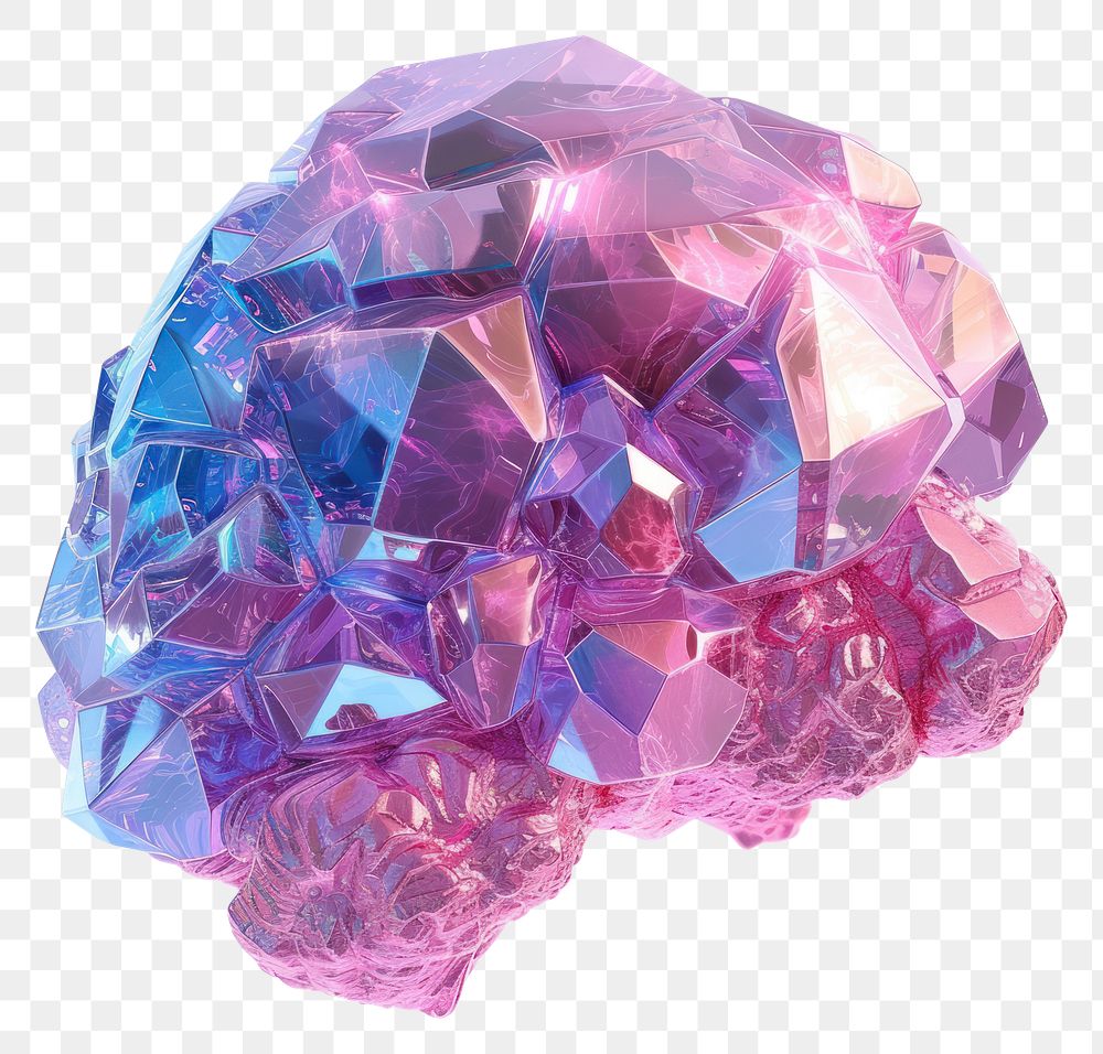 PNG Brain gemstone crystal jewelry.