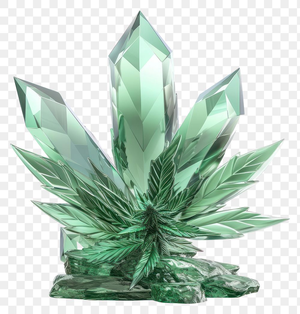 PNG Cannabis icon gemstone crystal mineral.
