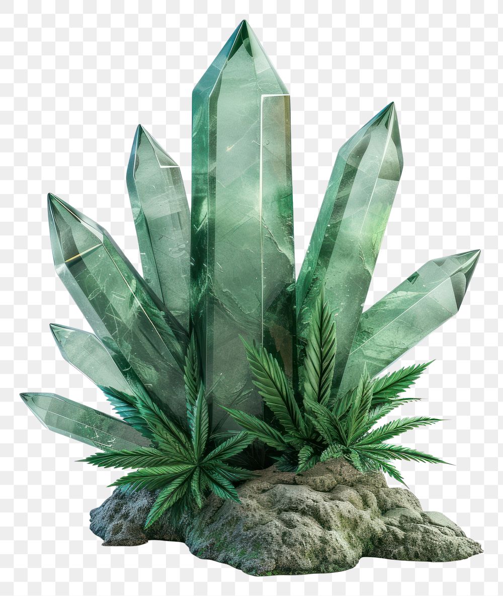 PNG Cannabis icon crystal gemstone jewelry.