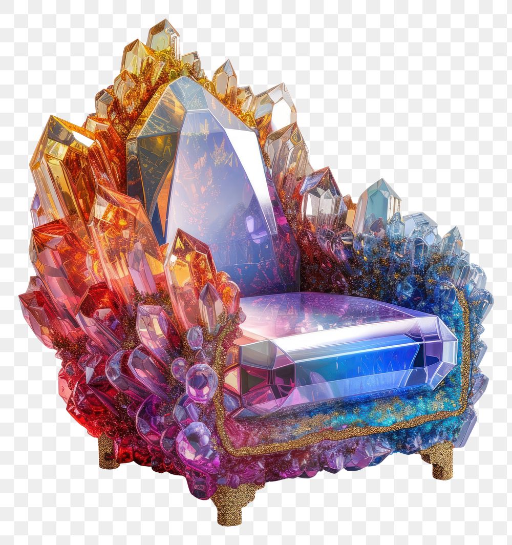 PNG Chair gemstone crystal mineral.