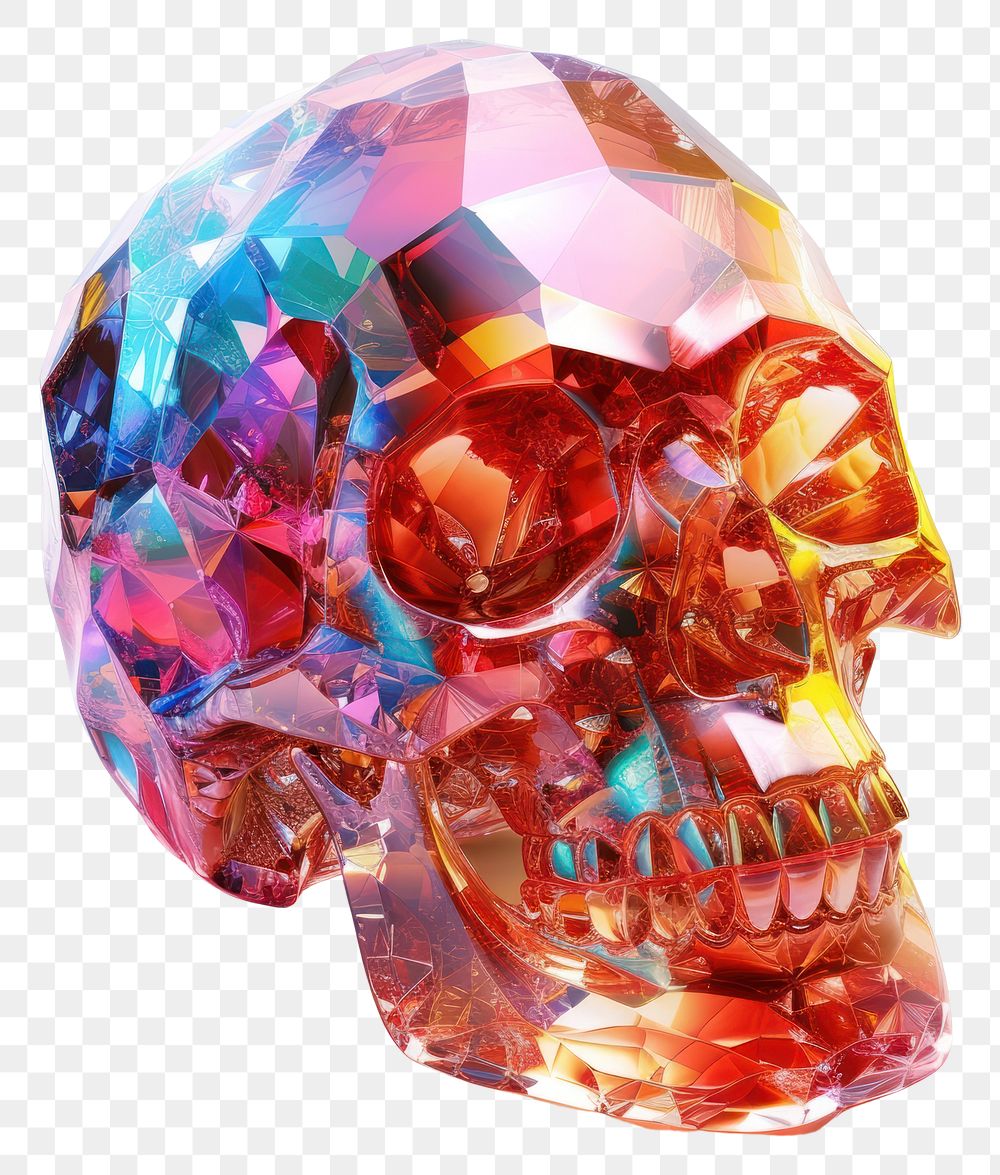 PNG Cinco de mayo skull gemstone jewelry crystal.