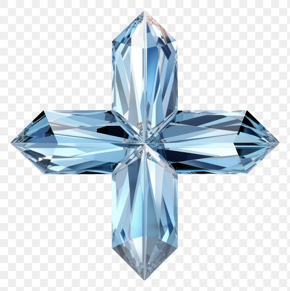 PNG Cross gemstone crystal jewelry.
