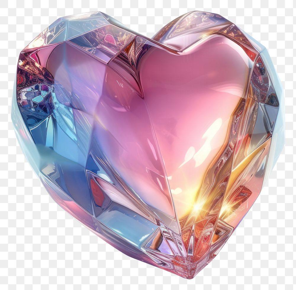 PNG Heart gemstone jewelry crystal.