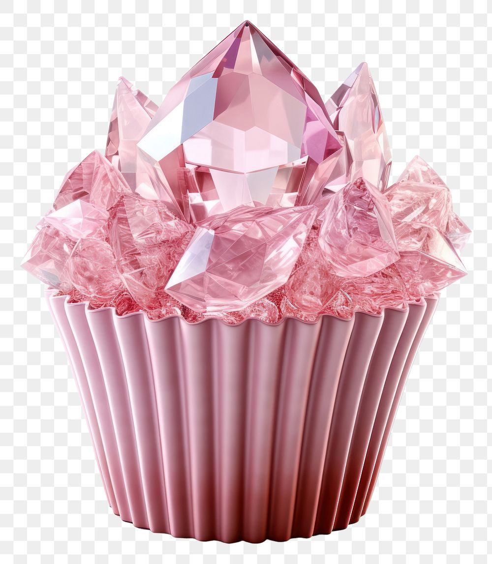 PNG Pink cupcake dessert jewelry food.