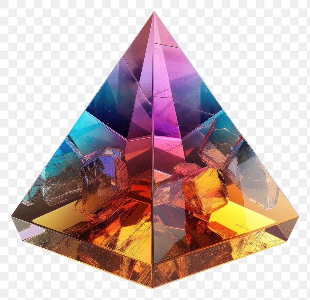 PNG Pyramid gemstone crystal jewelry.