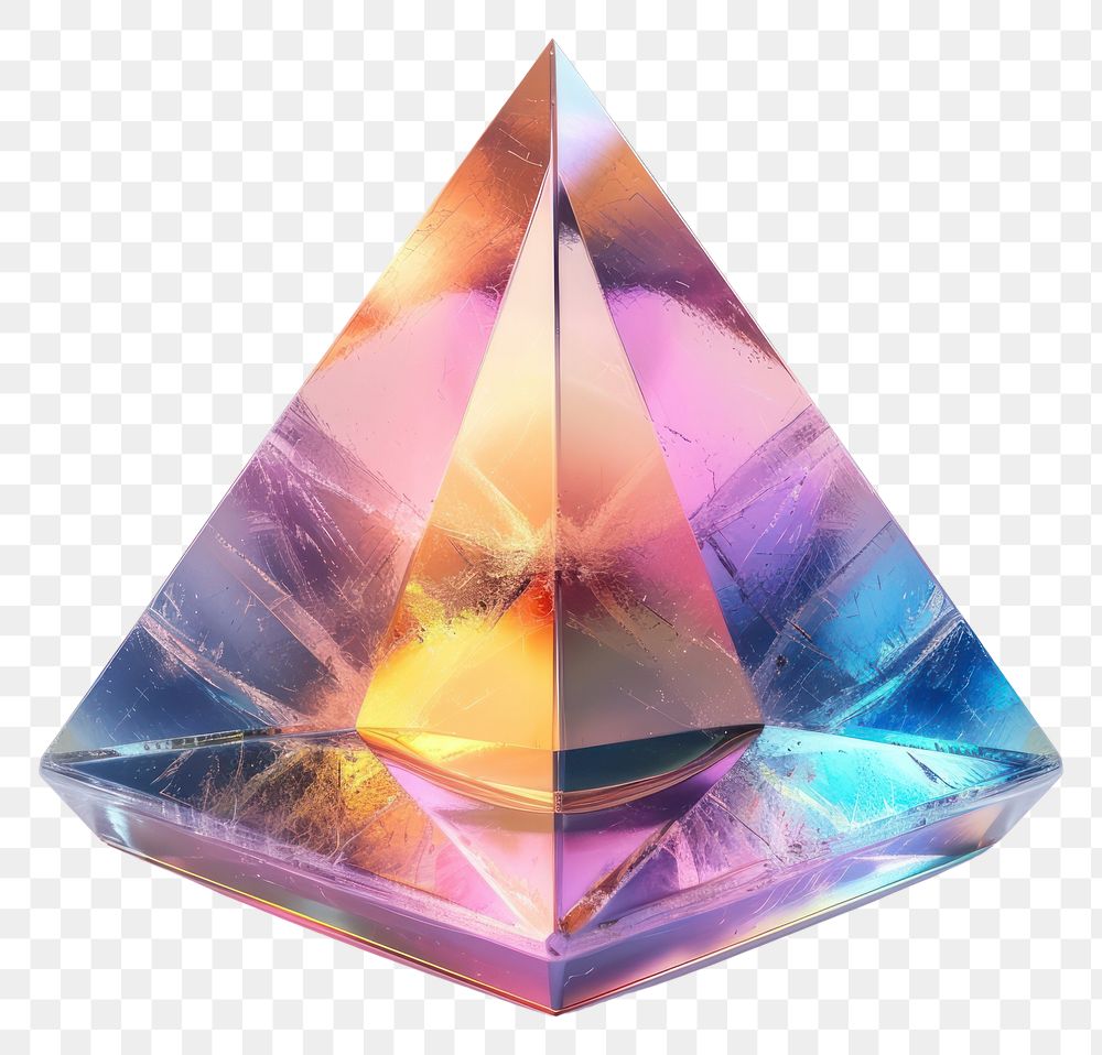 PNG Pyramid gemstone crystal jewelry.