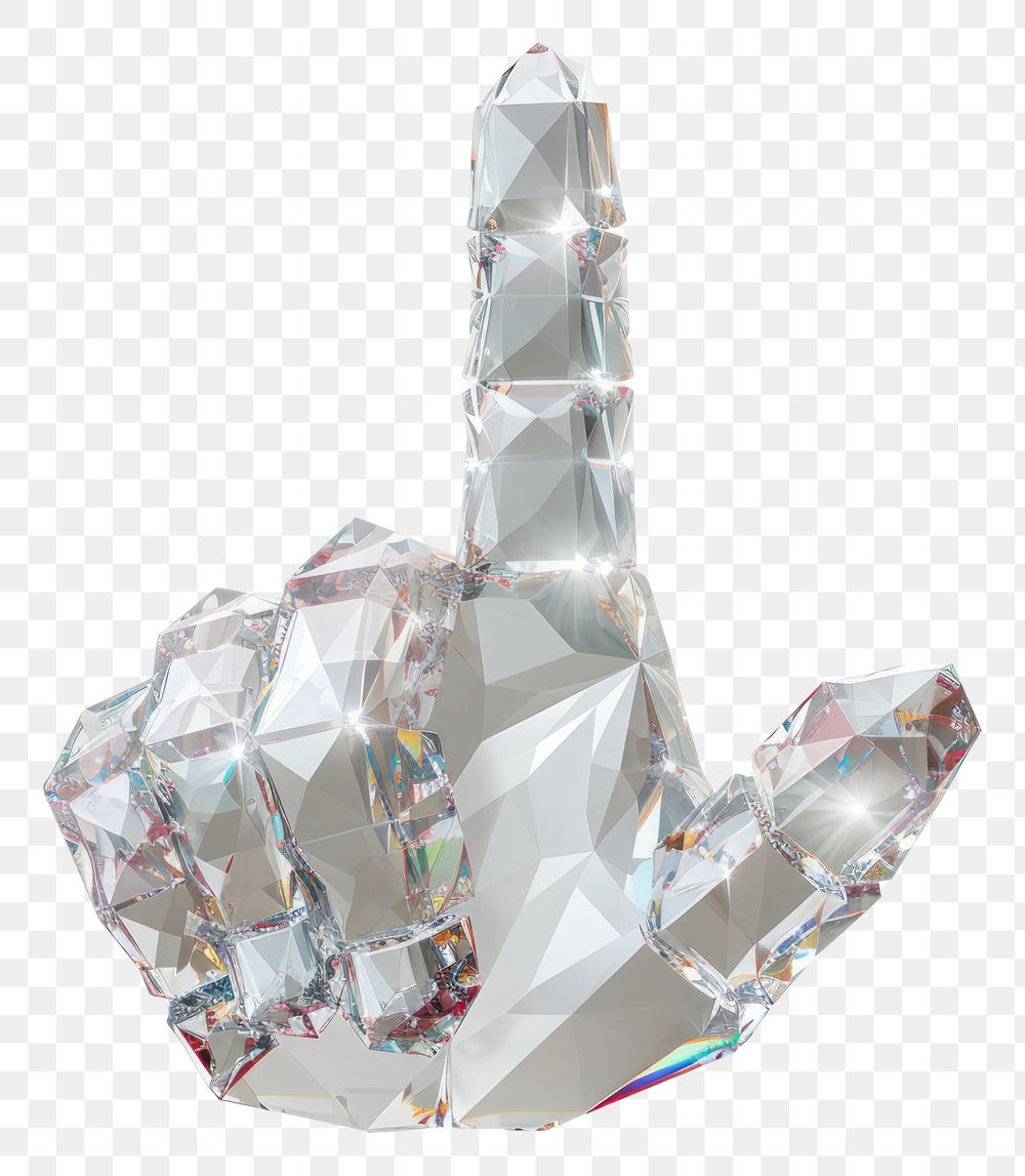 PNG Hand cursor Icon Flat crystal gemstone jewelry.