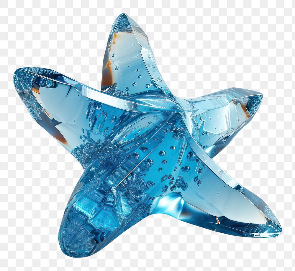 PNG Starfish gemstone jewelry crystal.