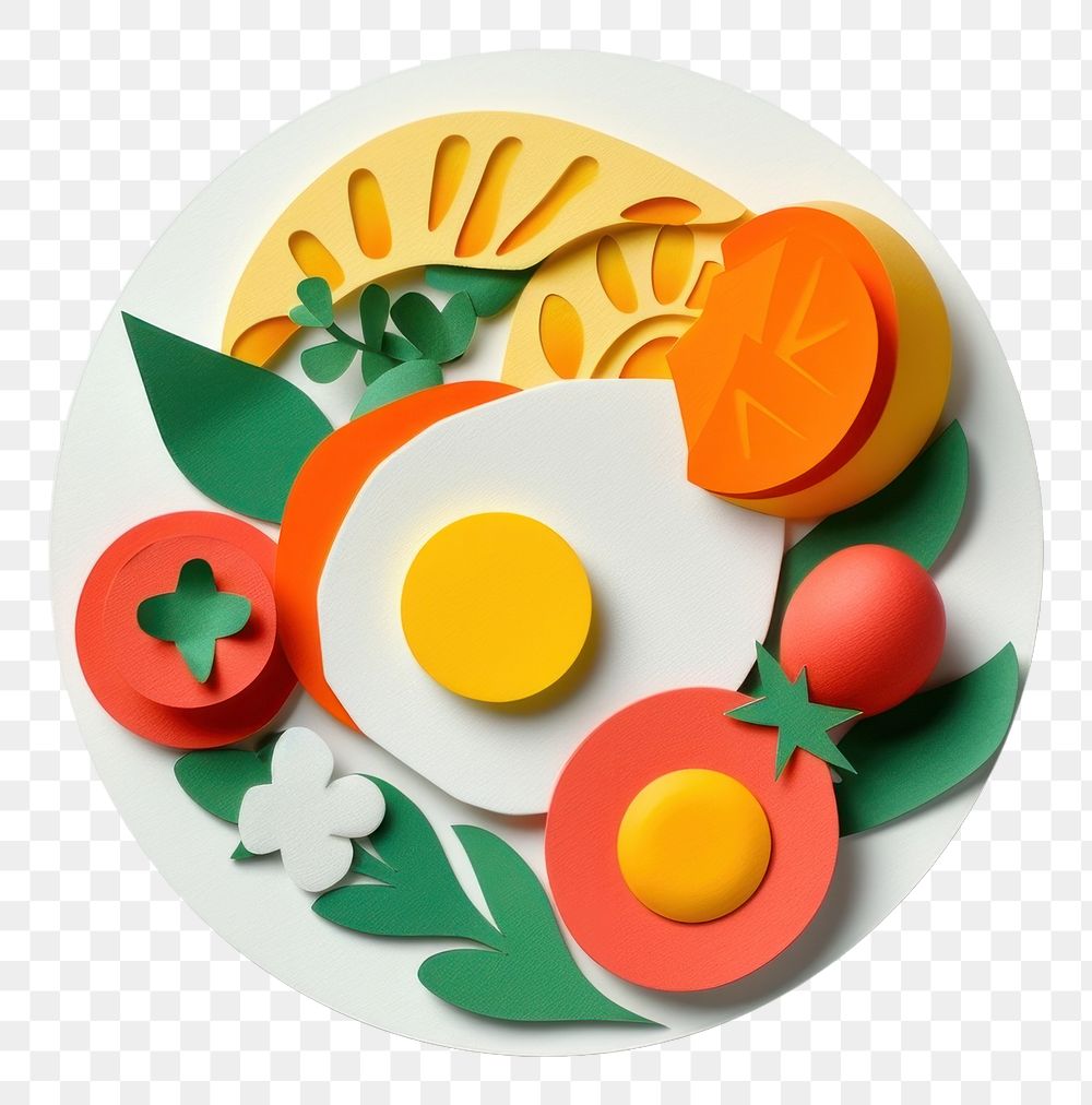 PNG Food plate meal gray background.