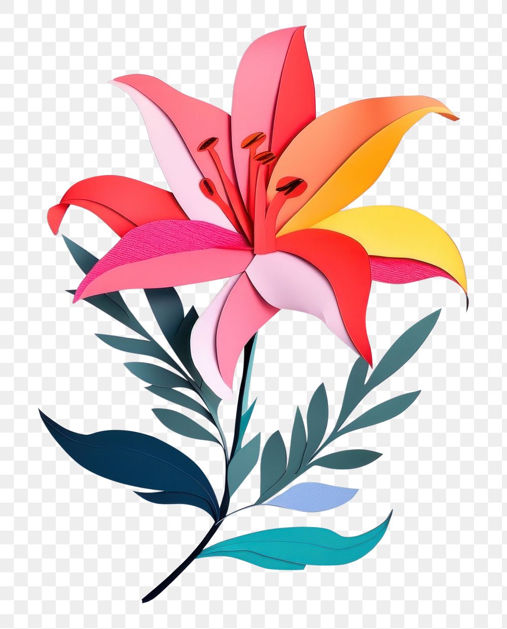 PNG Lily art flower plant