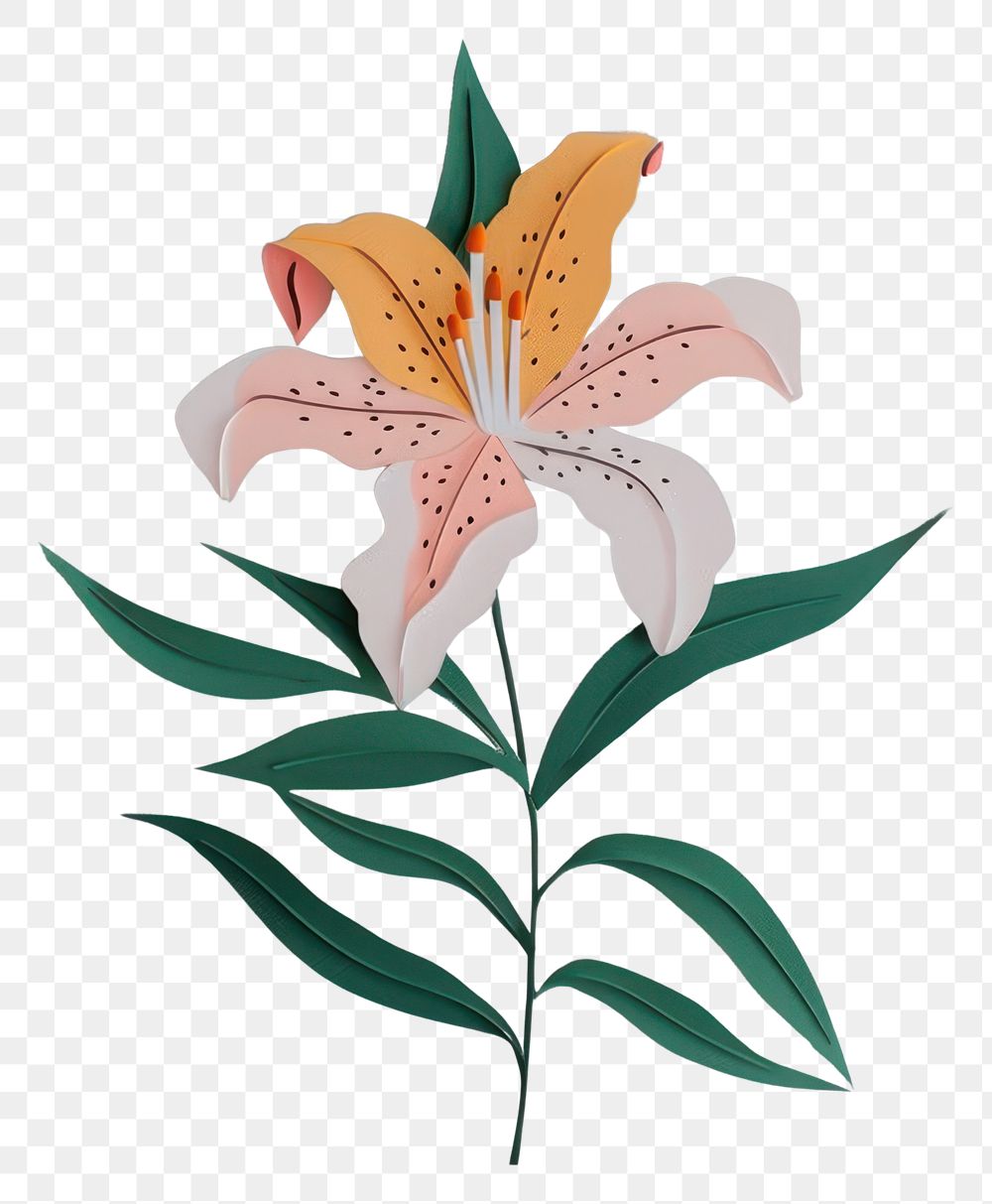 PNG Lily flower plant paper.