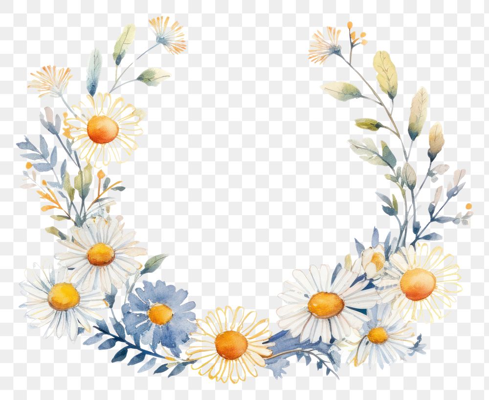 PNG Pattern daisy flower circle.