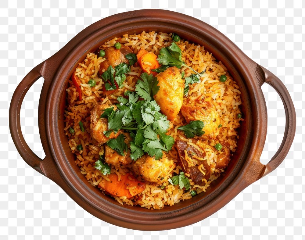 PNG Handi Chicken Biryani biryani food meal