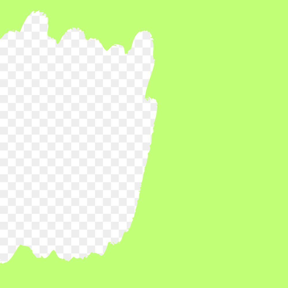 Bright green frame png transparent background