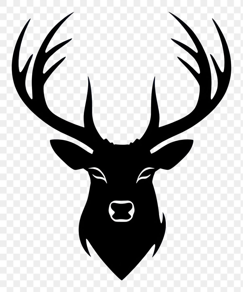PNG Deer logo icon silhouette wildlife antler