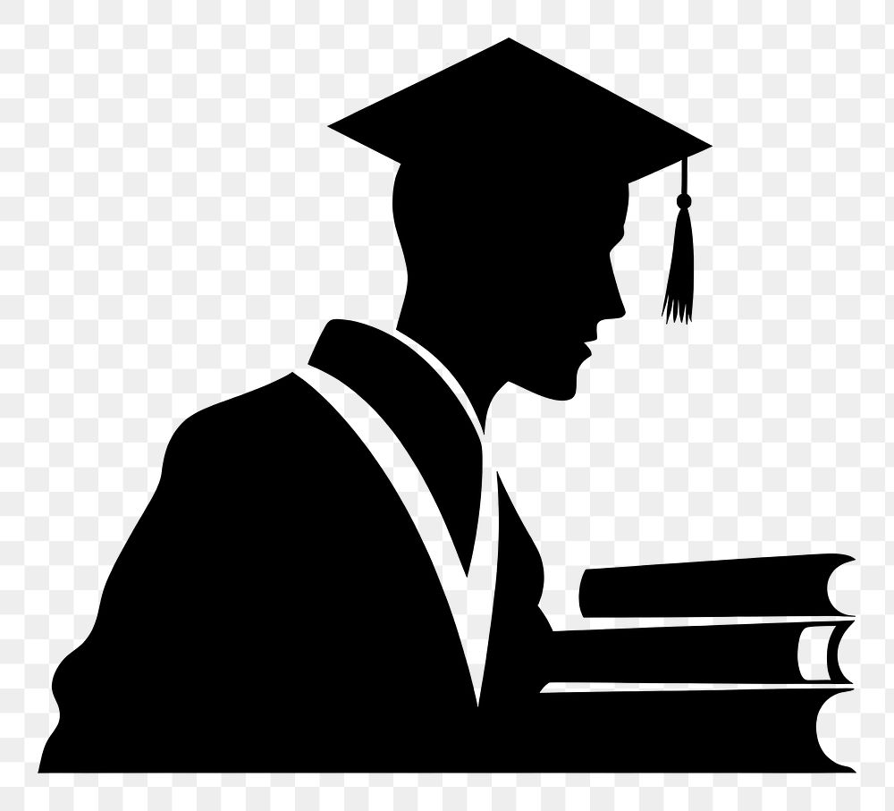 PNG Education concept logo icon silhouette graduation adult.