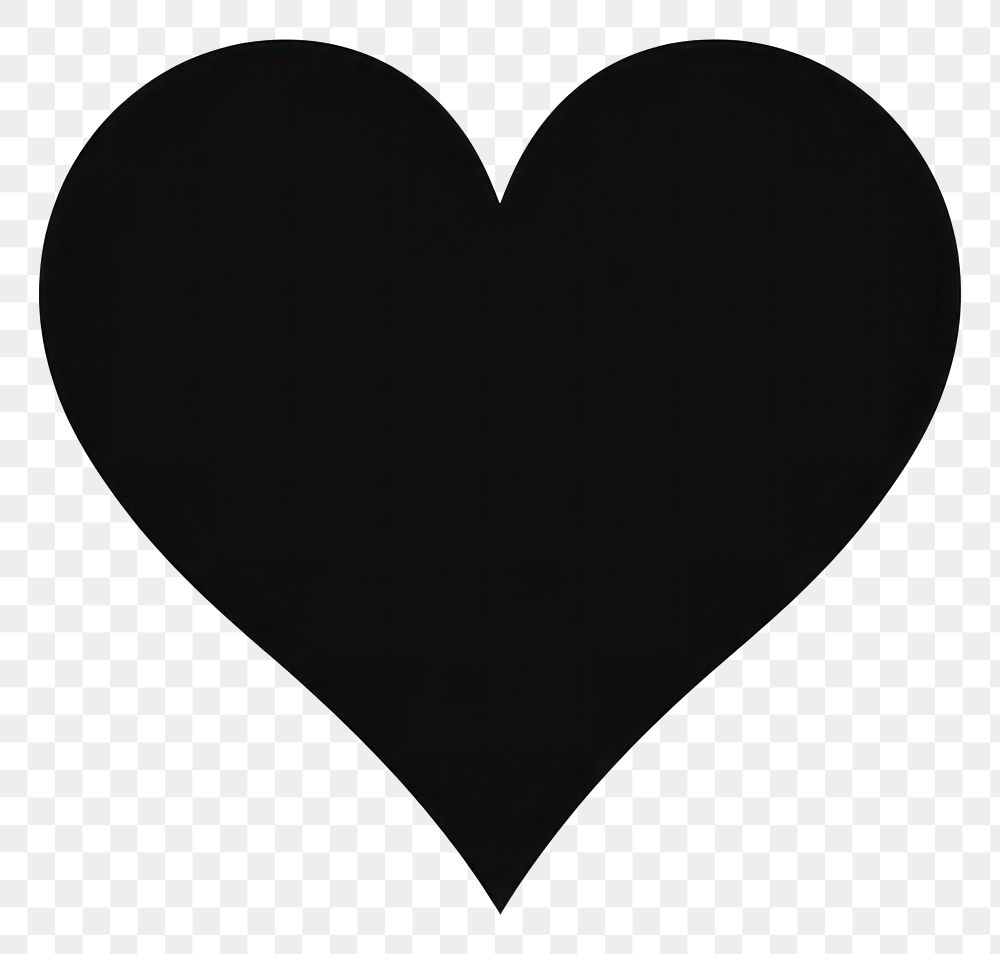 PNG Heart icon silhouette black white.