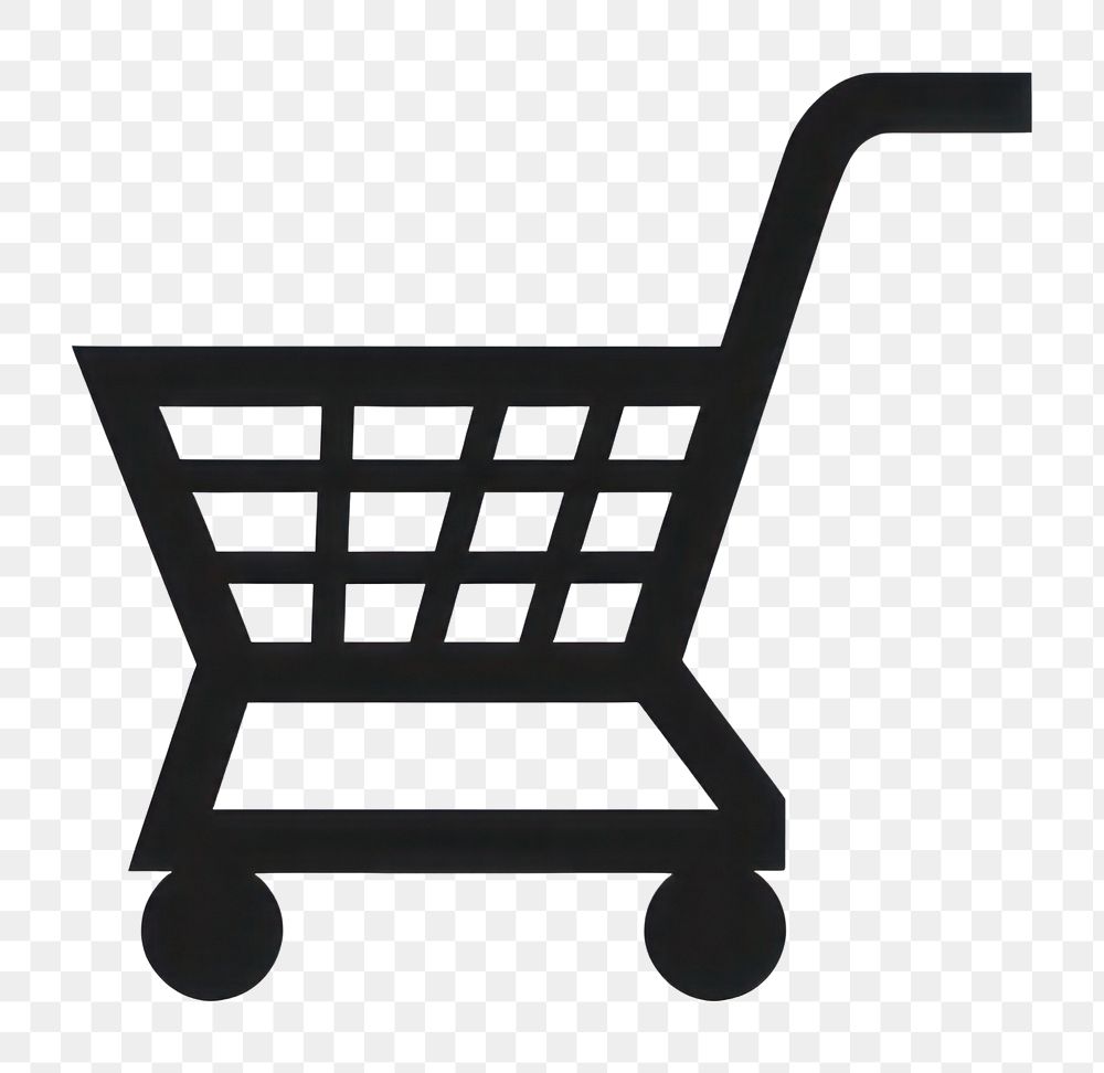 PNG Shopping cart logo icon wheelbarrow consumerism monochrome.