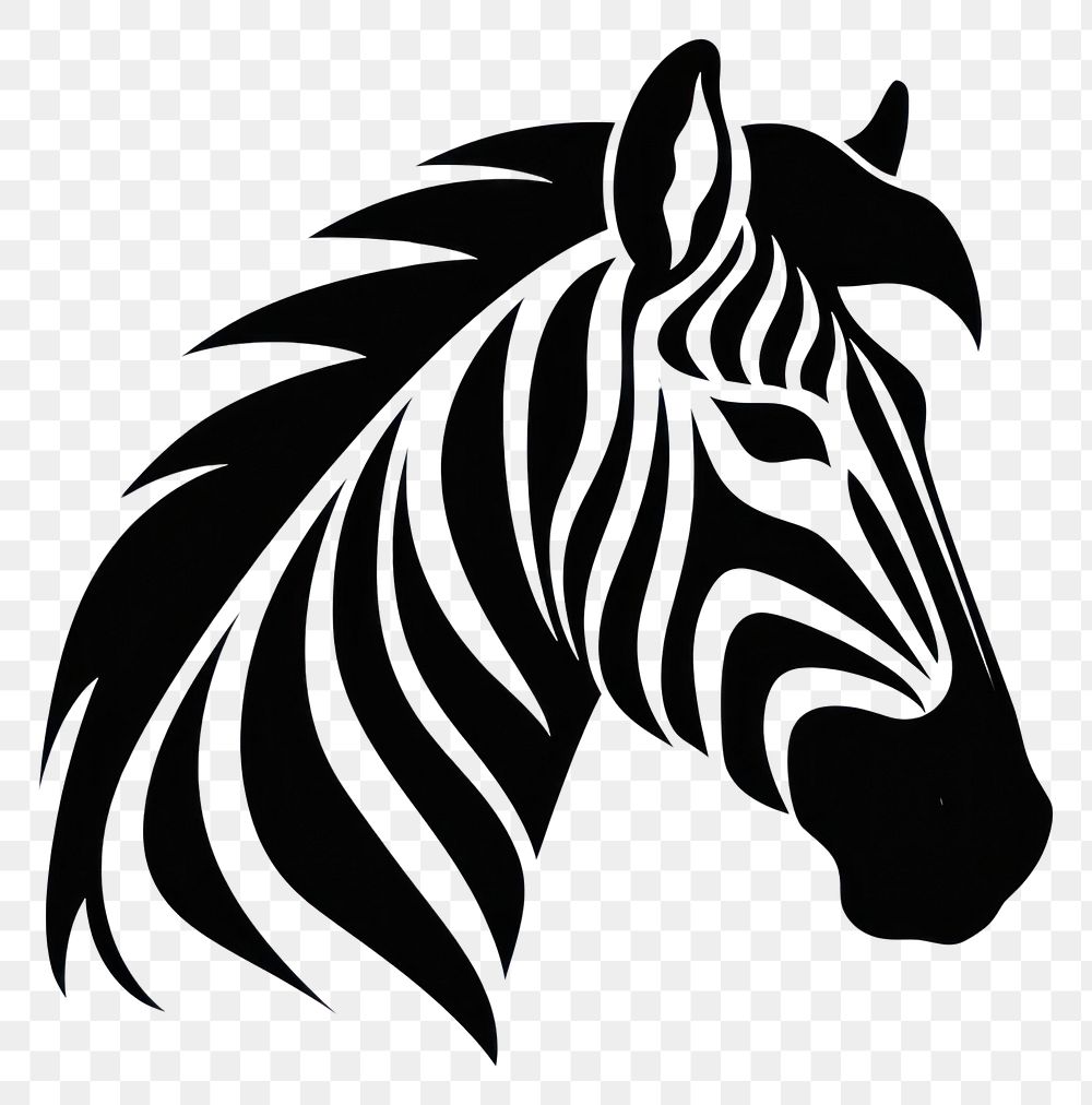 PNG Zebra logo icon animal mammal horse