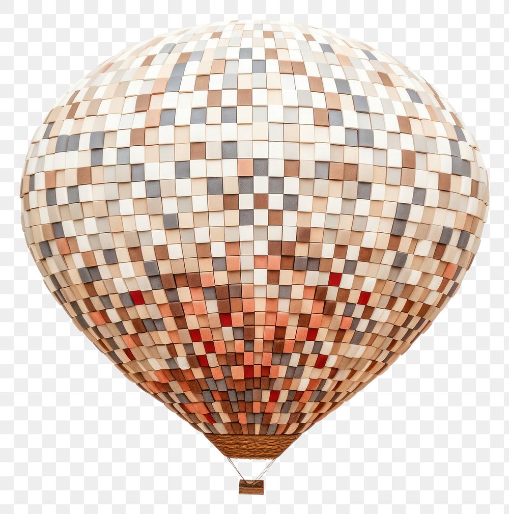 Mosaic tiles design of ballon aircraft balloon transportation.
